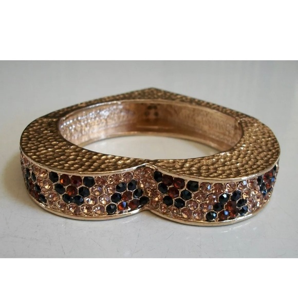 Women's Gold Finish HEART Stone Bracelet - Picture 1 of 5